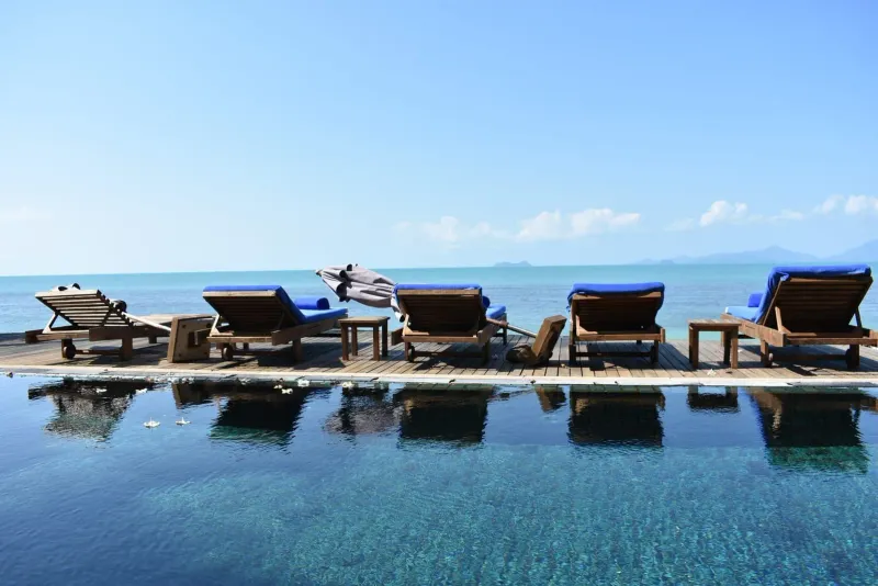 Bang Po Beach shoreline near Napasai Samui, Koh Samui, view 5