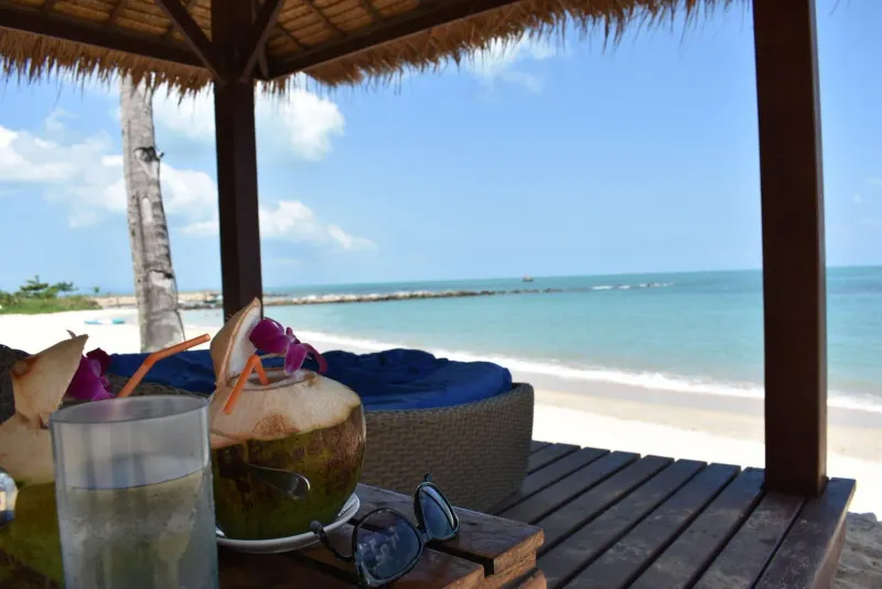 Bang Po Beach shoreline near Napasai Samui, Koh Samui, view 6