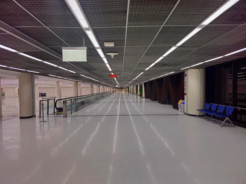 Don Mueang International Airport in Bangkok, served by about three Bangkok Airways flights a day to Koh Samui