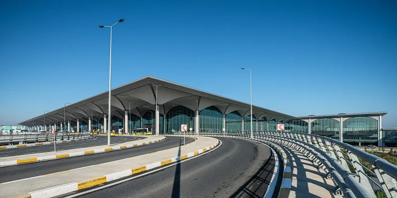 Departures terminal inside Istanbul Airport, the hub for Turkish Airlines flights to Bangkok