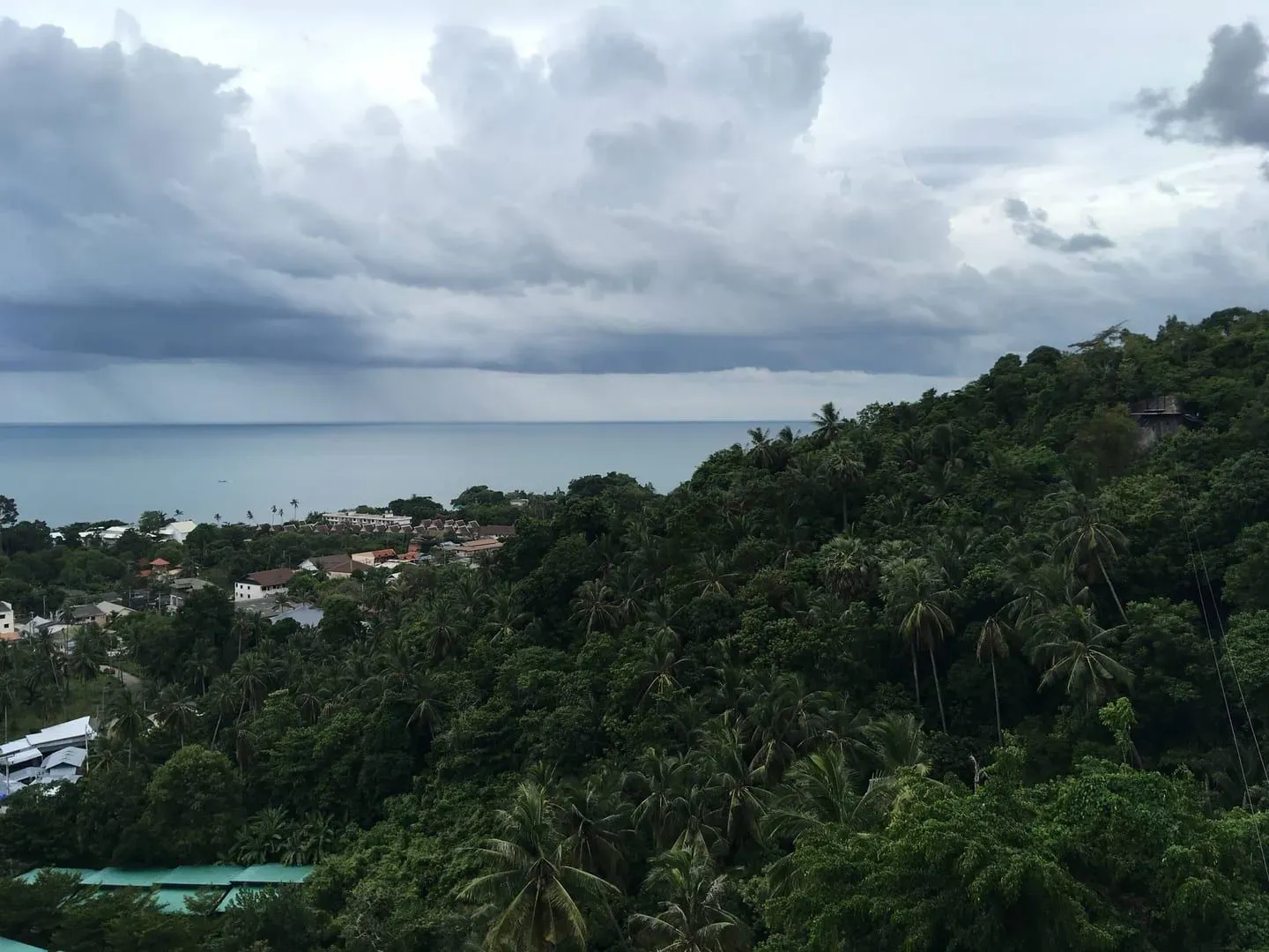 View from Lamai viewpoint, located above the village