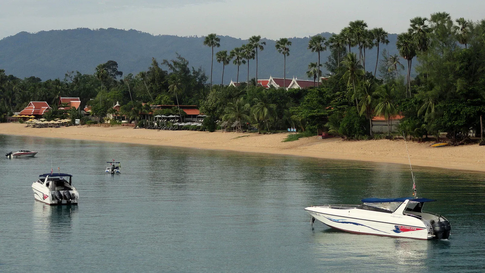Maenam Beach on Koh Samui seen from the water