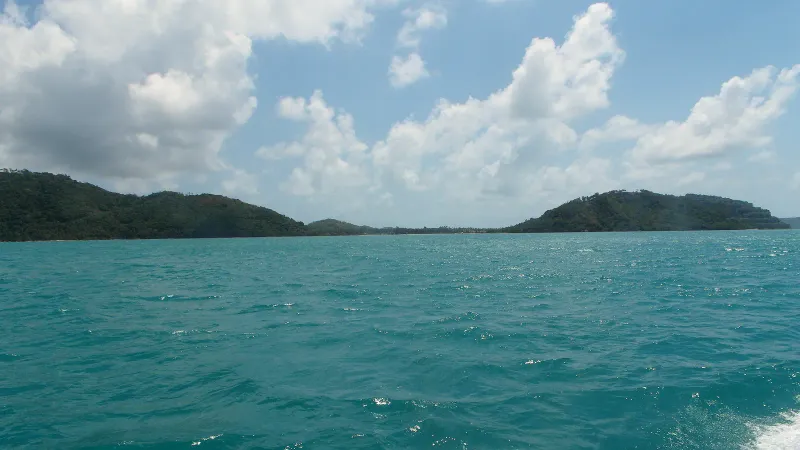 Calm sea and islands off Samui's south-west coast
